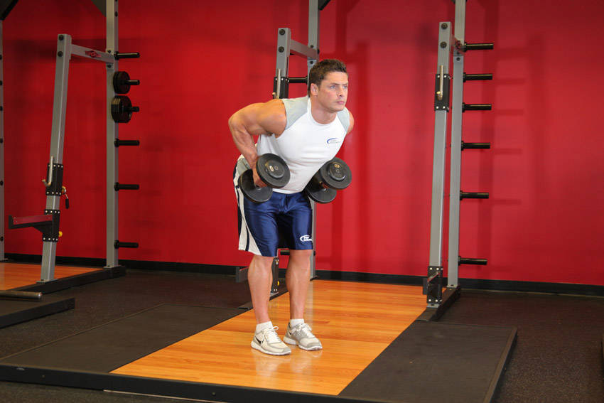 Bent Over Two-Dumbbell Row With Palms In variant 2