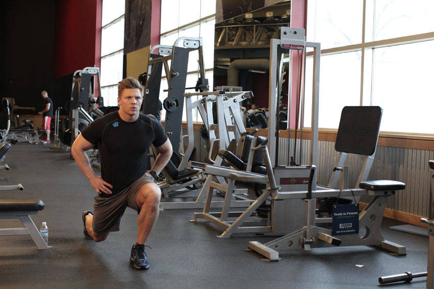 Bodyweight Walking Lunge variant 2