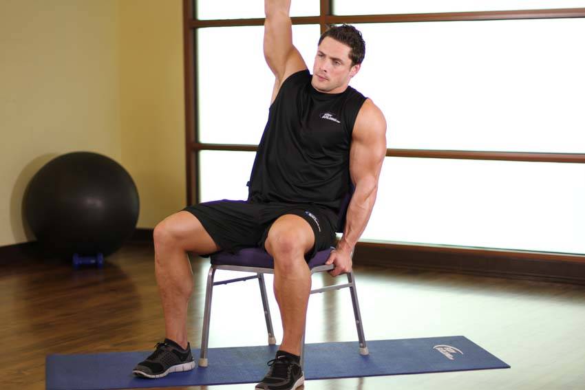 Chair Lower Back Stretch variant 2