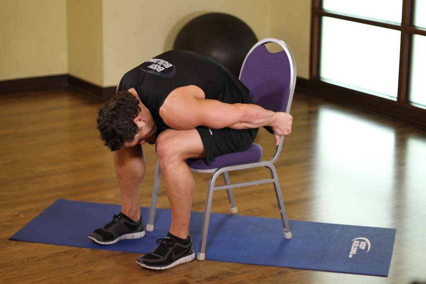 Chair Upper Body Stretch variant 2