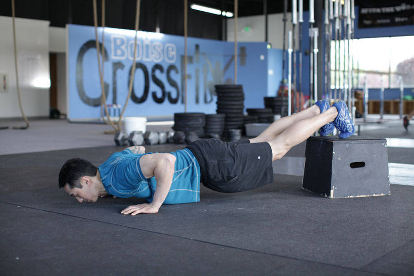 Decline Push-Up variant 2