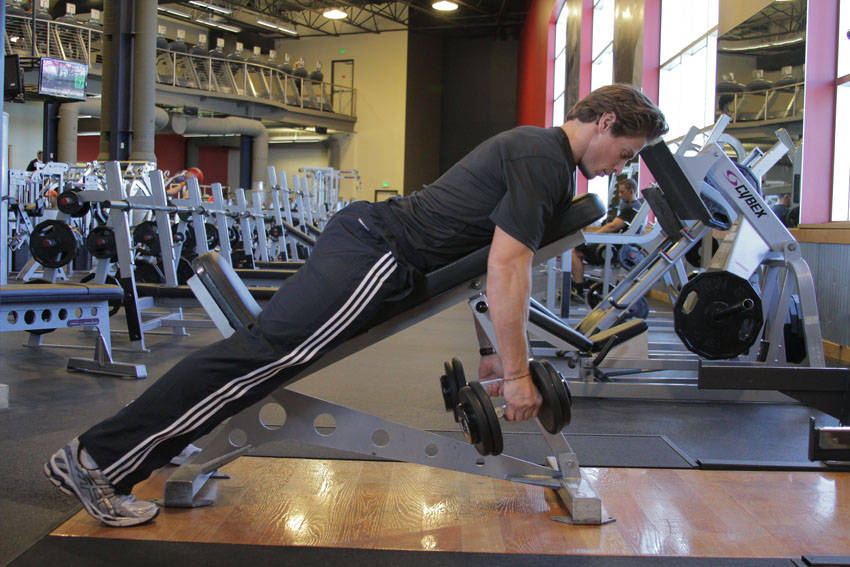 Dumbbell Incline Row