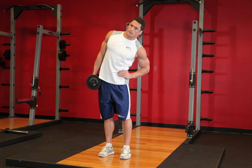 Dumbbell Side Bend variant 2