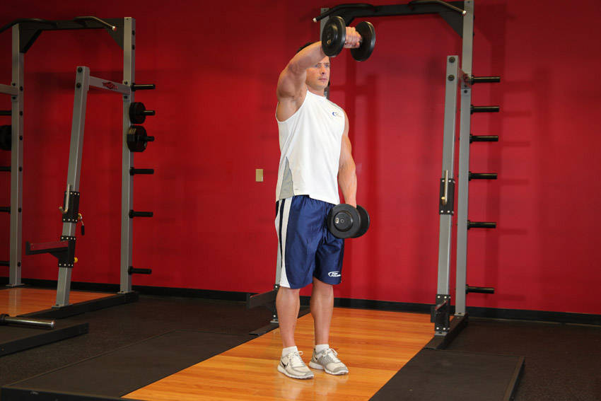 Front Dumbbell Raise variant 2