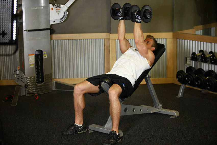 Incline Dumbbell Flyes - With A Twist variant 2