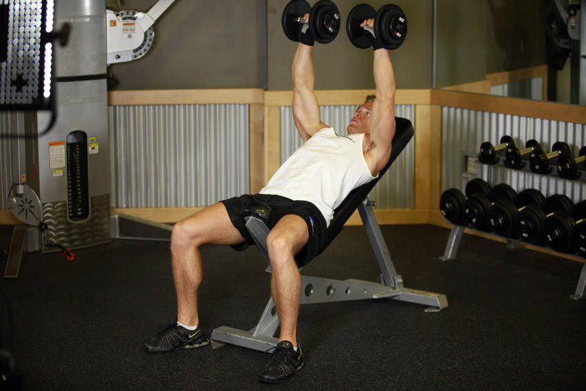 Incline Dumbbell Press variant 2