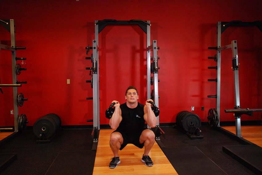 Kettlebell Thruster variant 2