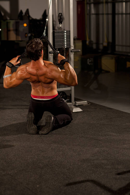 Kneeling High Pulley Row variant 2