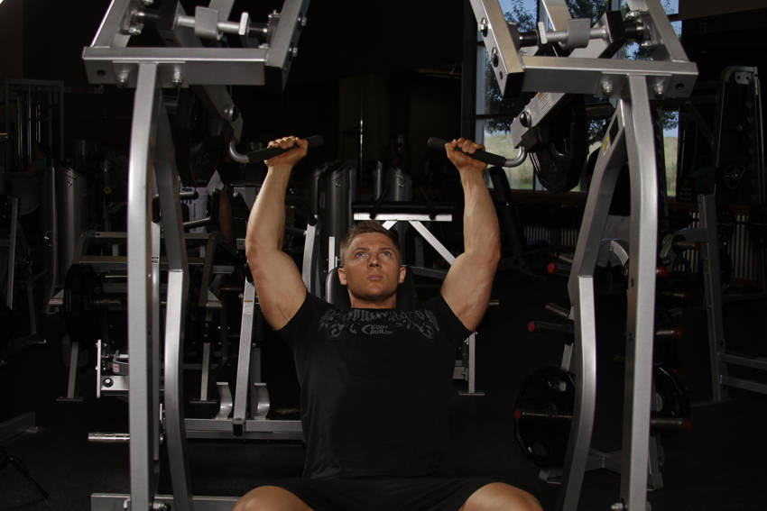 Leverage Shoulder Press variant 2
