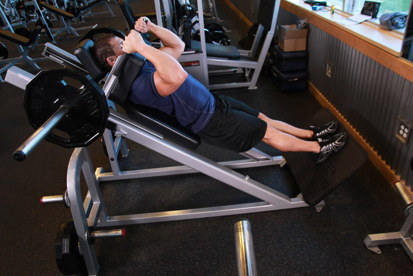 Narrow Stance Hack Squats variant 2