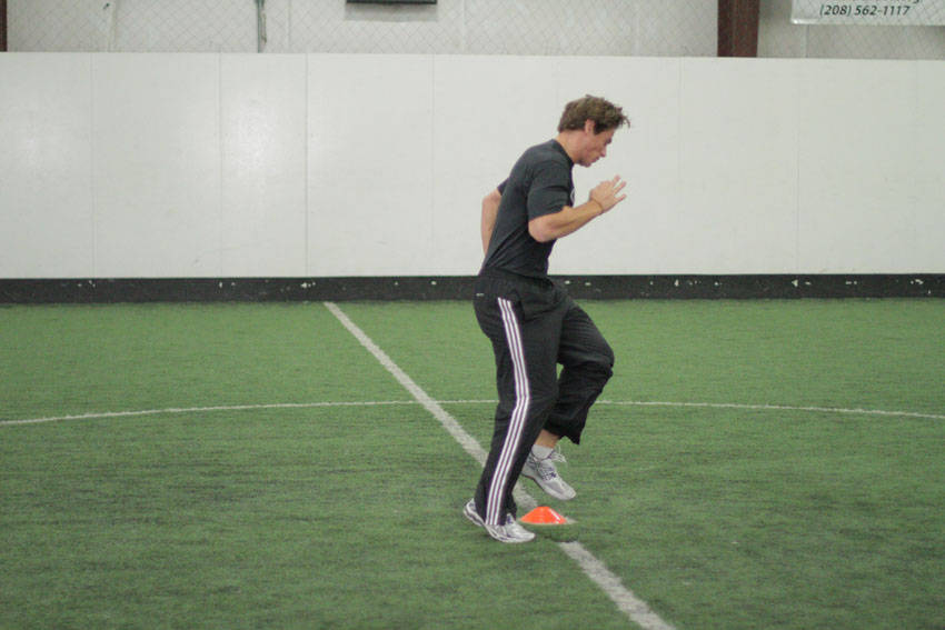 Single-Cone Sprint Drill variant 2