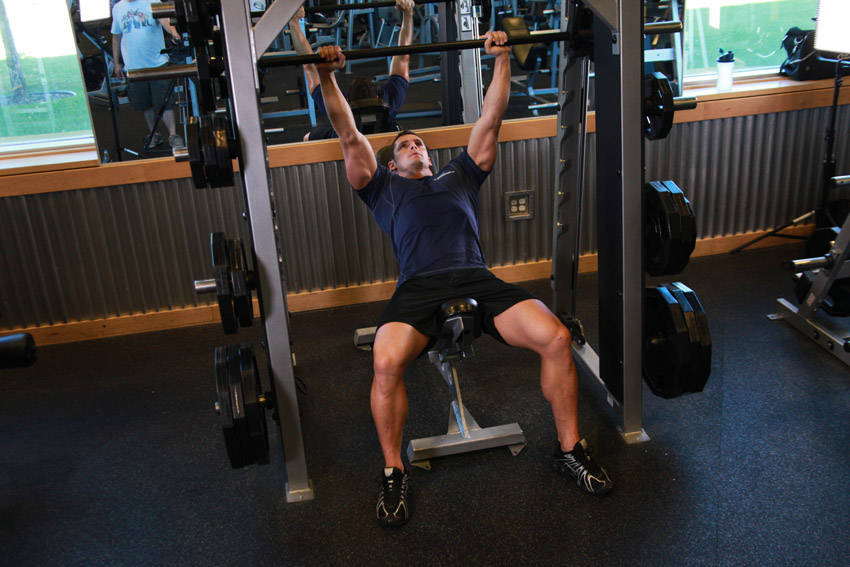 Smith Incline Shoulder Raise variant 2