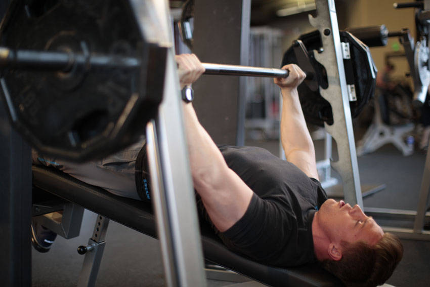 Smith Machine Decline Press variant 2
