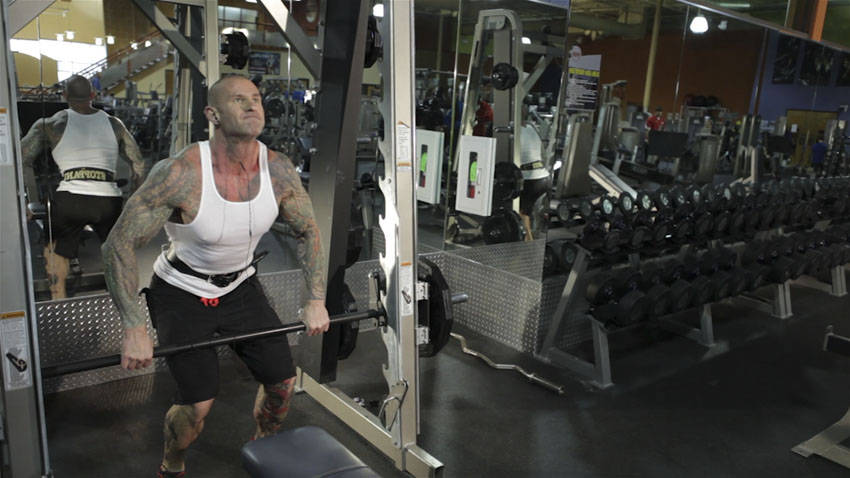 Smith Machine Hang Power Clean variant 2