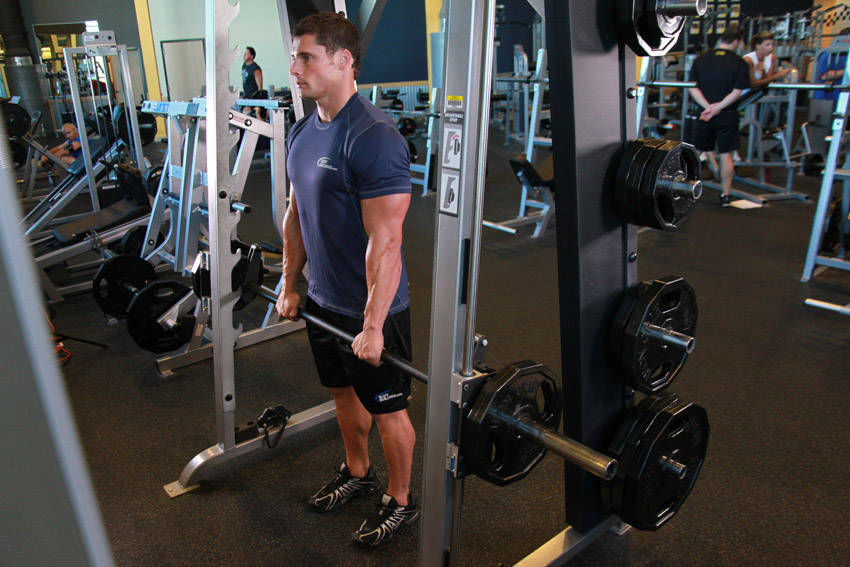 Smith Machine Stiff-Legged Deadlift variant 2