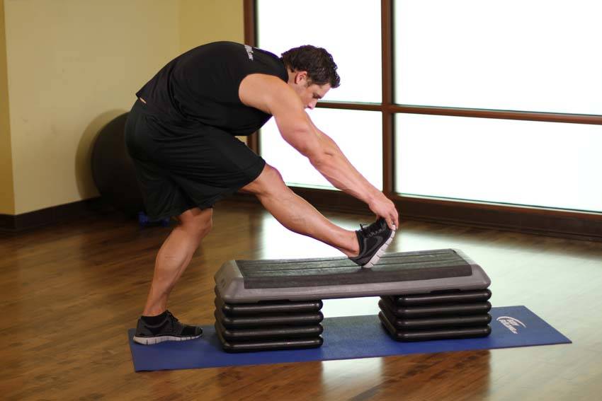 Standing Gastrocnemius Calf Stretch variant 2