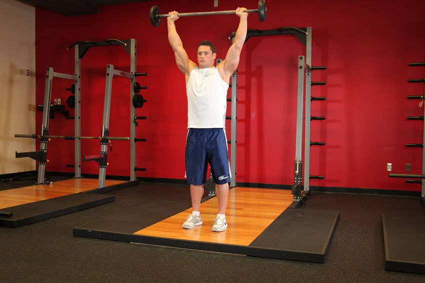 Standing Military Press variant 2