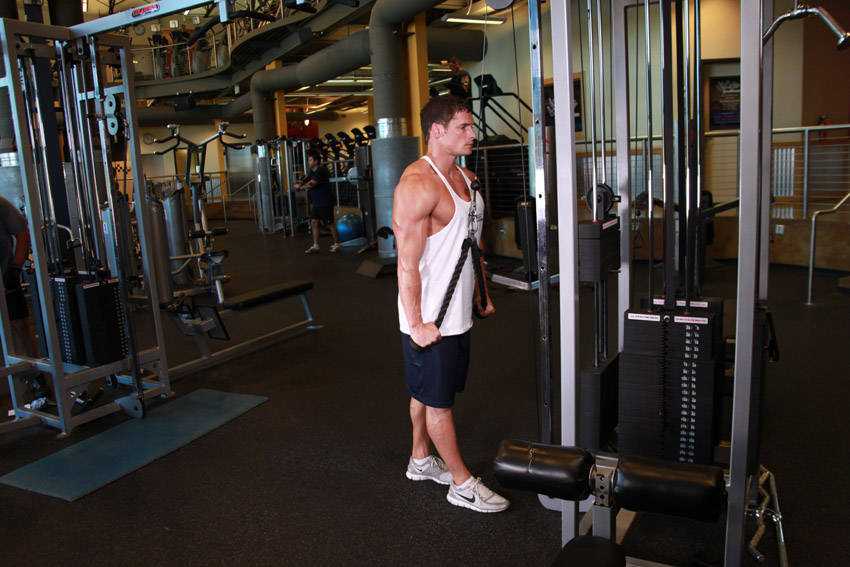 Triceps Pushdown - Rope Attachment variant 2