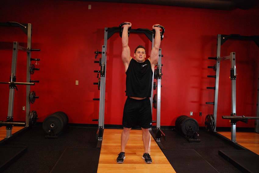 Two-Arm Kettlebell Jerk variant 2