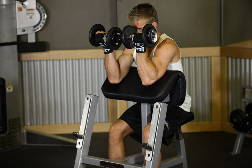 Zottman Preacher Curl variant 2